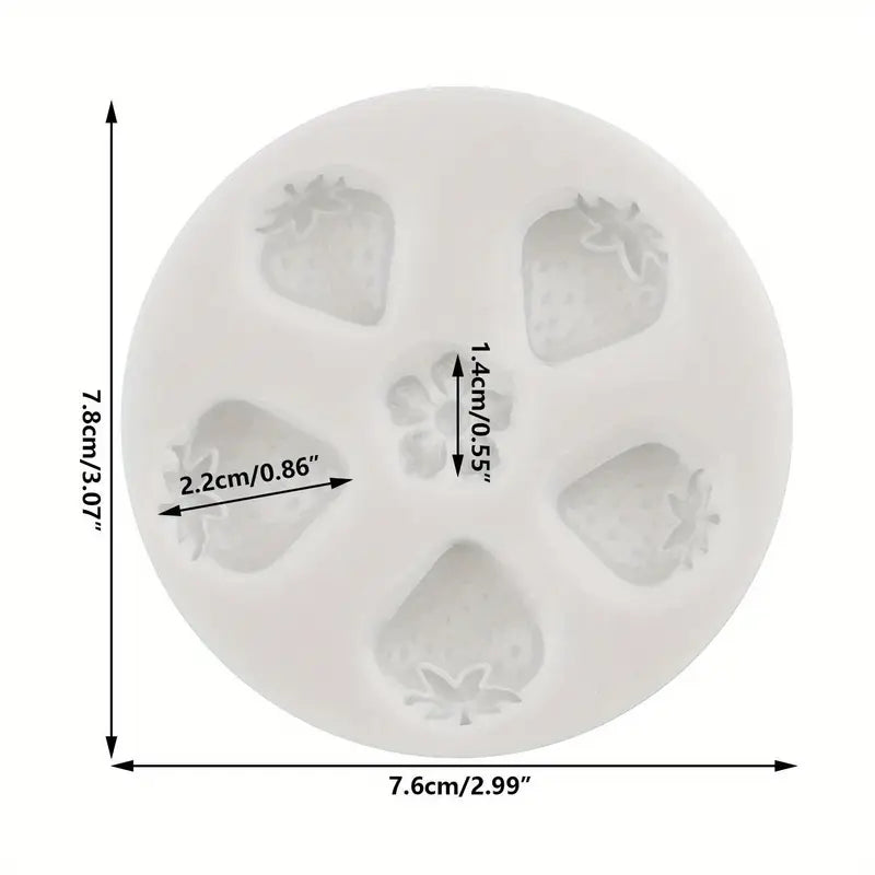 Silicone Sprigs- Strawberries & Blossom