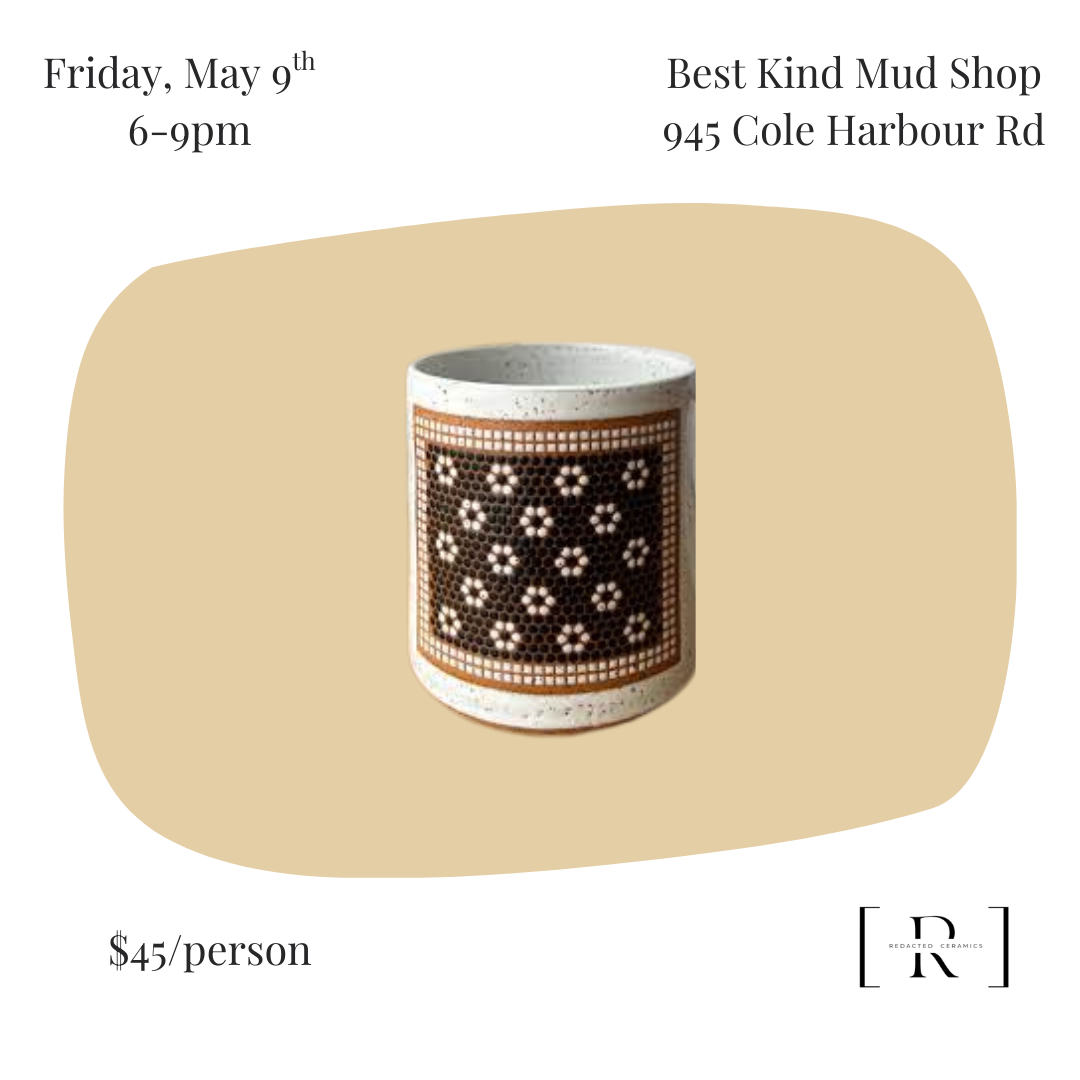 Vinyl Stencil Surface Decoration Workshop with Aaron Raymond from Redacted Ceramics Friday May 9th, 6-9pm