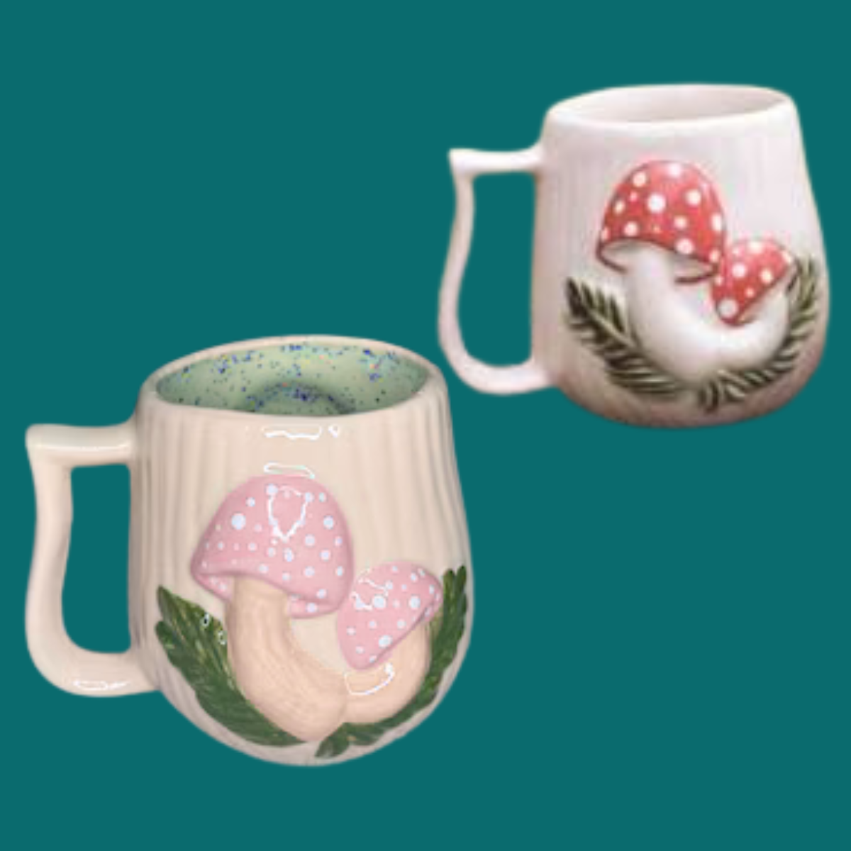 Bisque- Vintage Arnel's Merry Mushroom Mug (Arnel's 755)