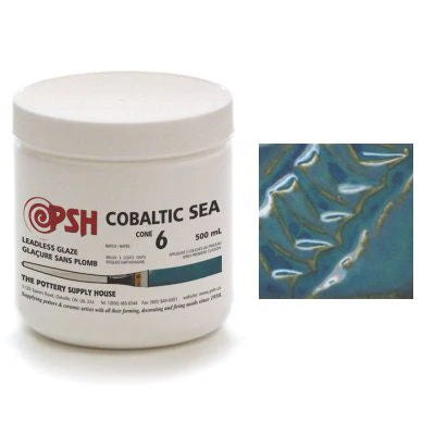 PSH Cone 6 Cobaltic Sea Gloss Glaze 500mL