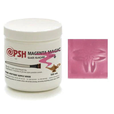 PSH Cone 6 Magenta Magic Gloss Glaze 500mL