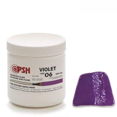low fire glaze- PSH Cone 06 Violet Gloss Glaze 500mL
