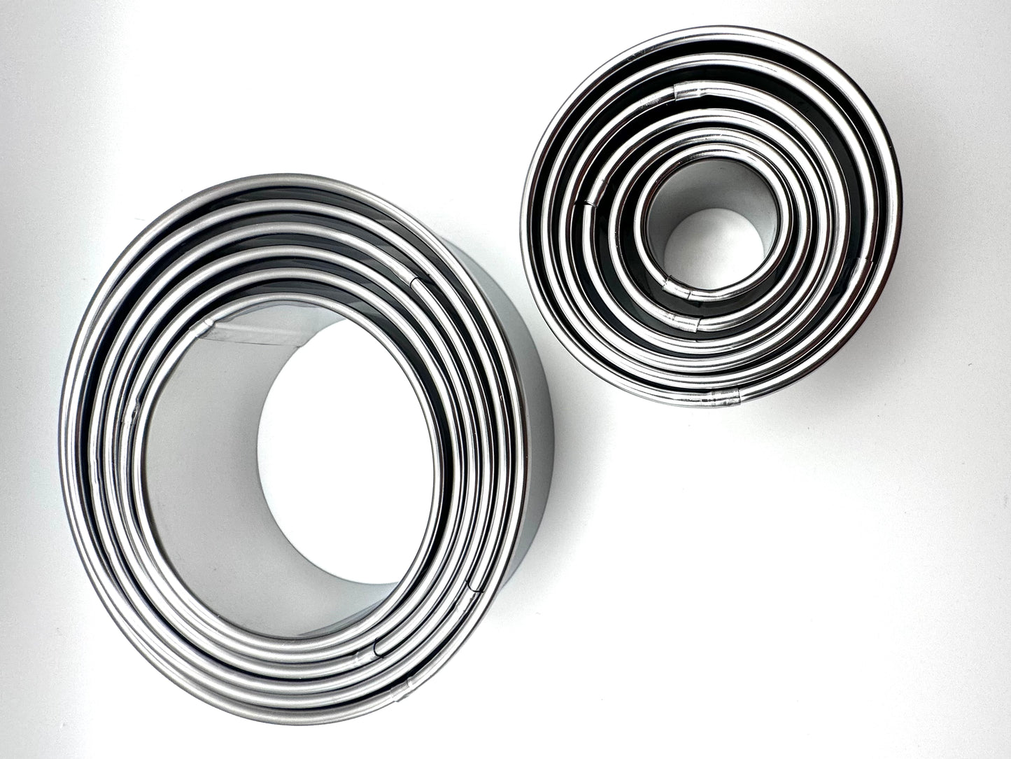 12 piece circle cutting molds- stainless steel