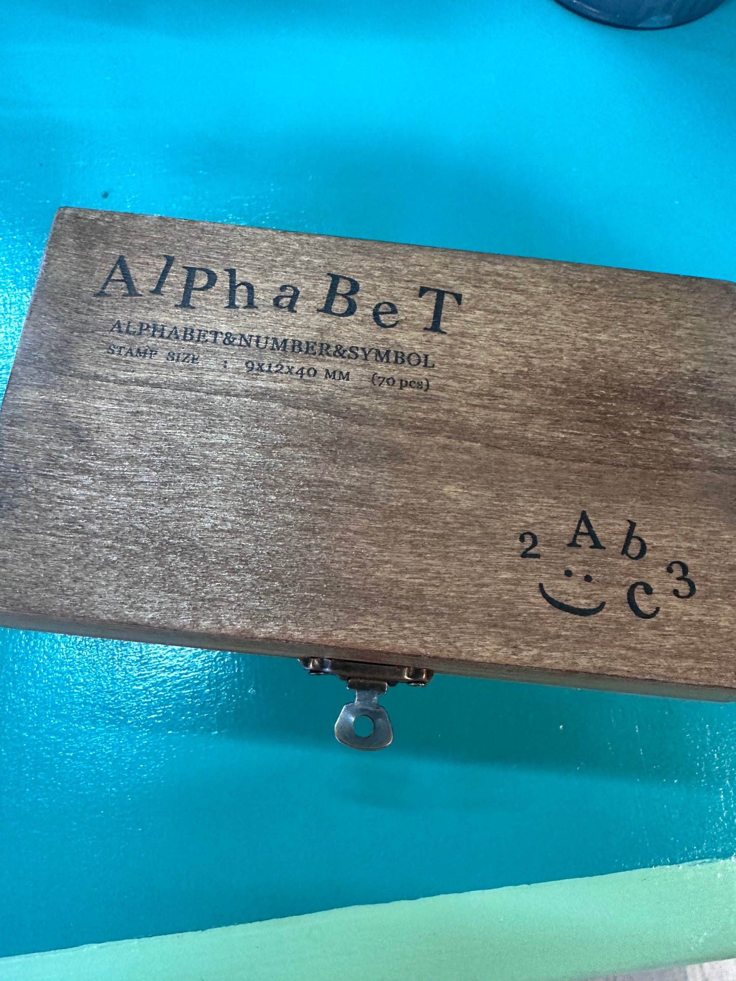 Letter & number stamp set for pottery
