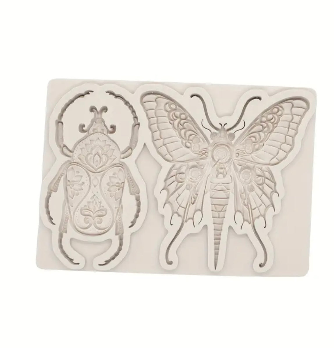 Silicone Sprigs- Butterfly and Beetle mold