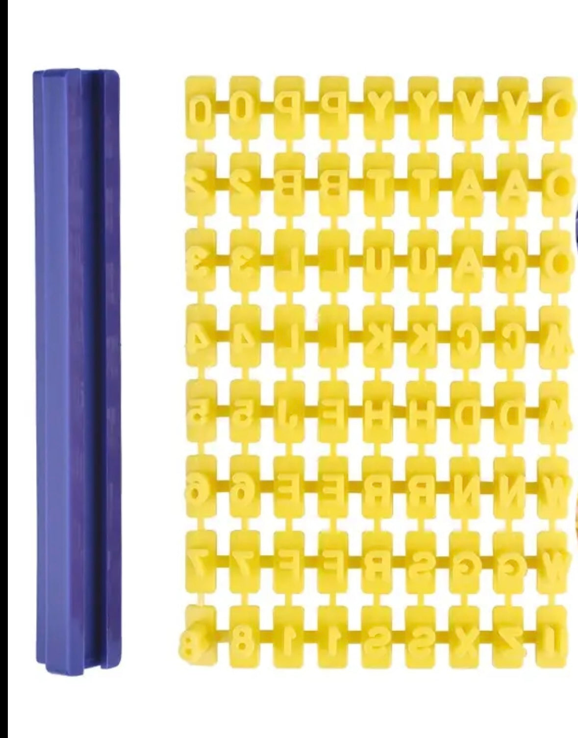 Number and letter stamp set