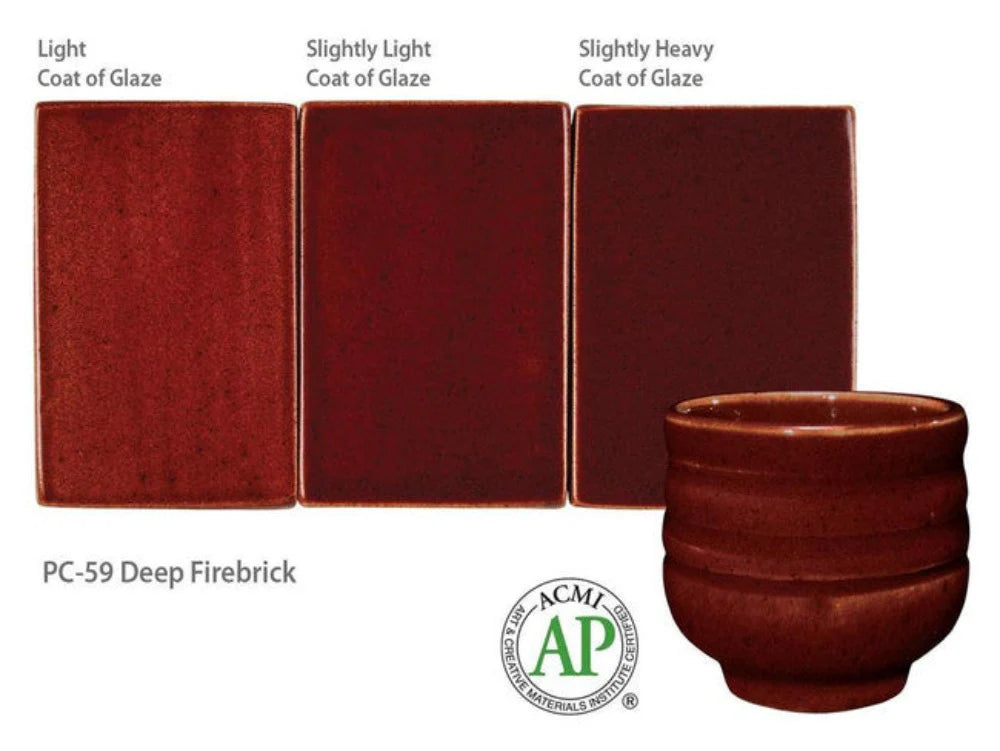 PC-59 Deep Firebrick Glaze by Amaco