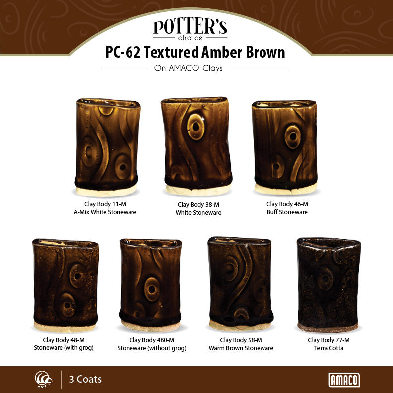 PC-62 Textured Amber Brown by Amaco