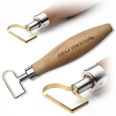 Xiem Medium "D" Blade Clay Trimming Tool