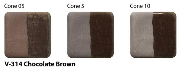 Chocolate Brown Velvet Underglaze by Amaco V-314