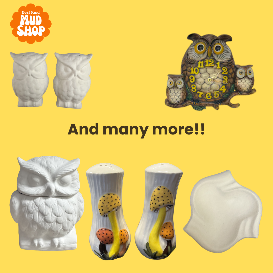 Glaze your own vintage ceramics!