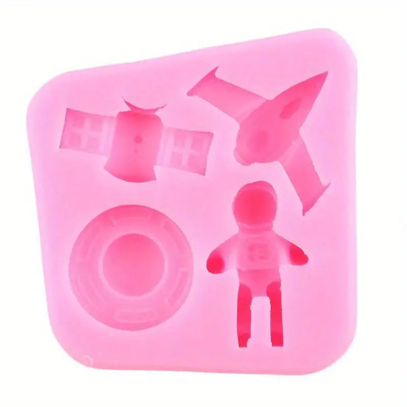Silicone Sprigs-  Astronaut & Satellite