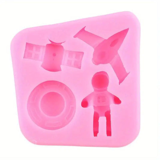 Silicone Sprigs-  Astronaut & Satellite
