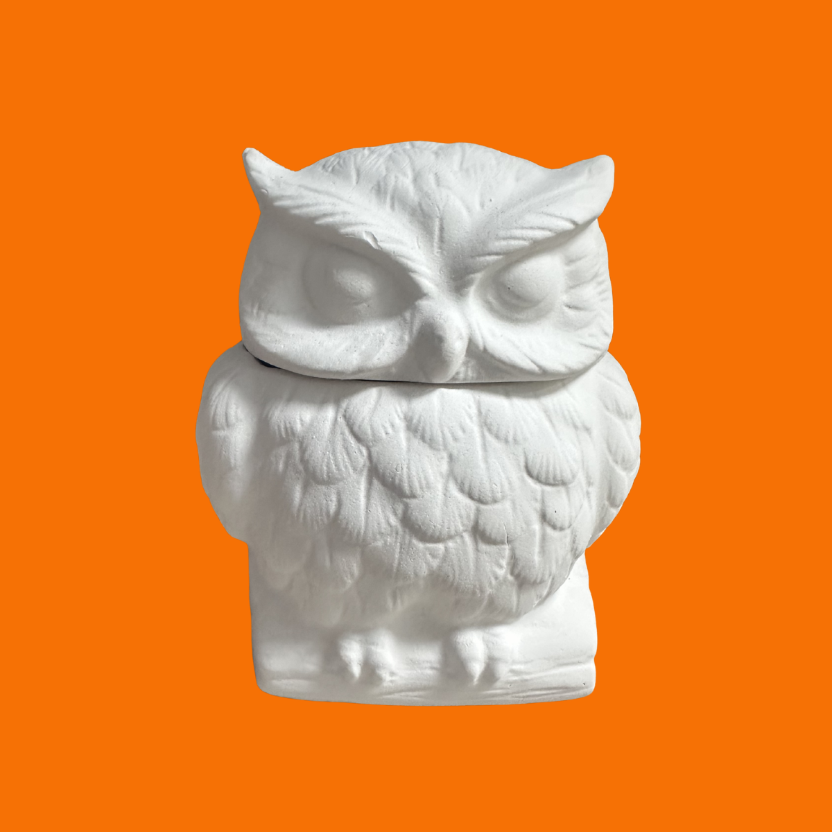 Bisque- Vintage Scarlatella Owl Sugar Dish (Scarlatella 128)