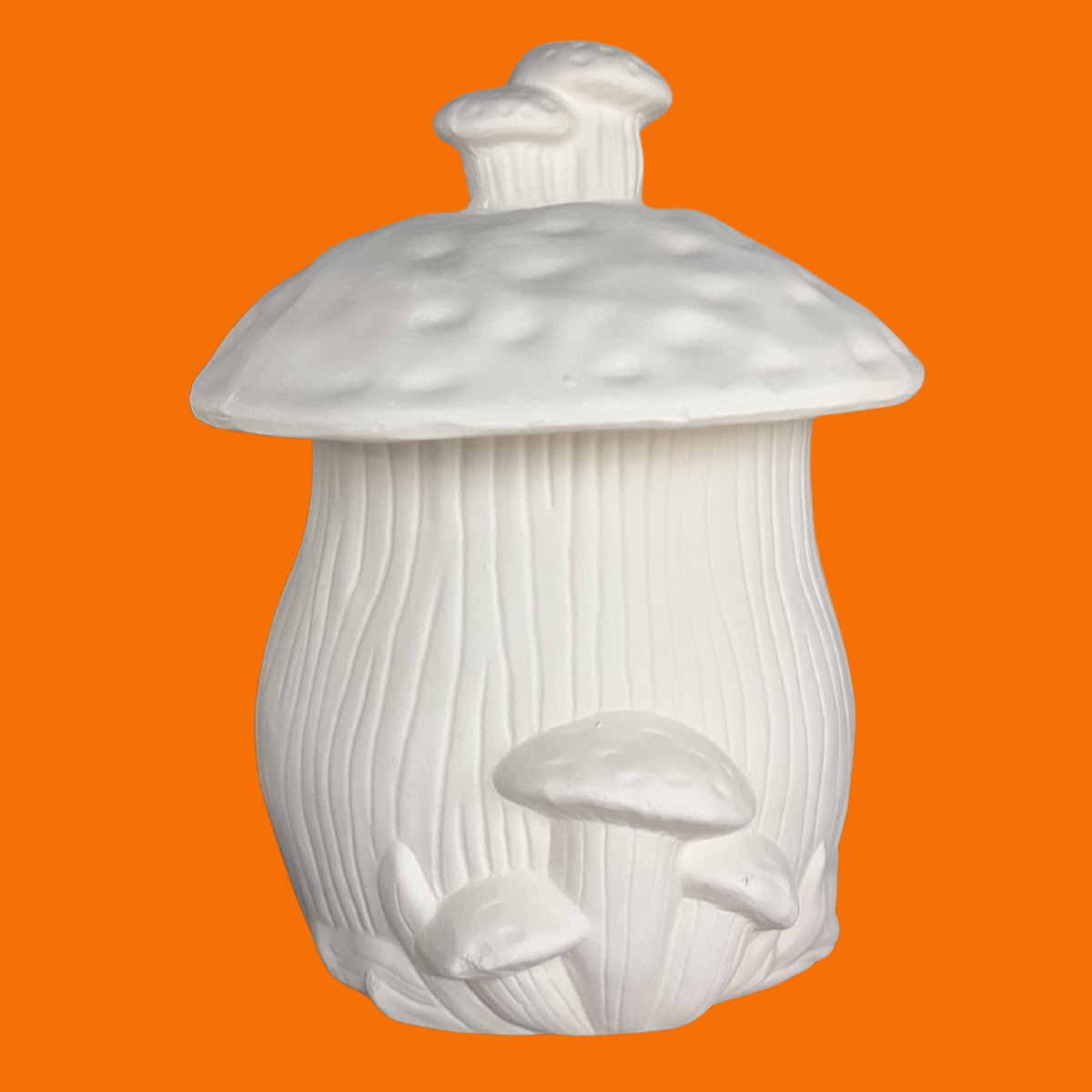 Bisque- Vintage Large Mushroom Canister (Spectrum 215C)