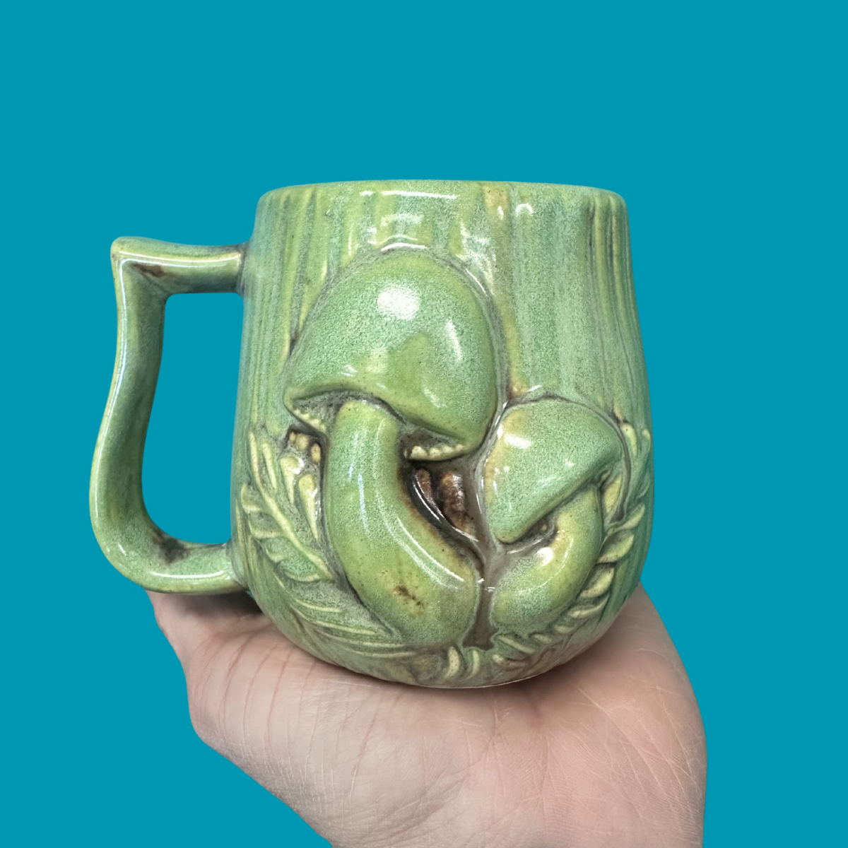 Bisque- Vintage Arnel's Merry Mushroom Mug (Arnel's 755)