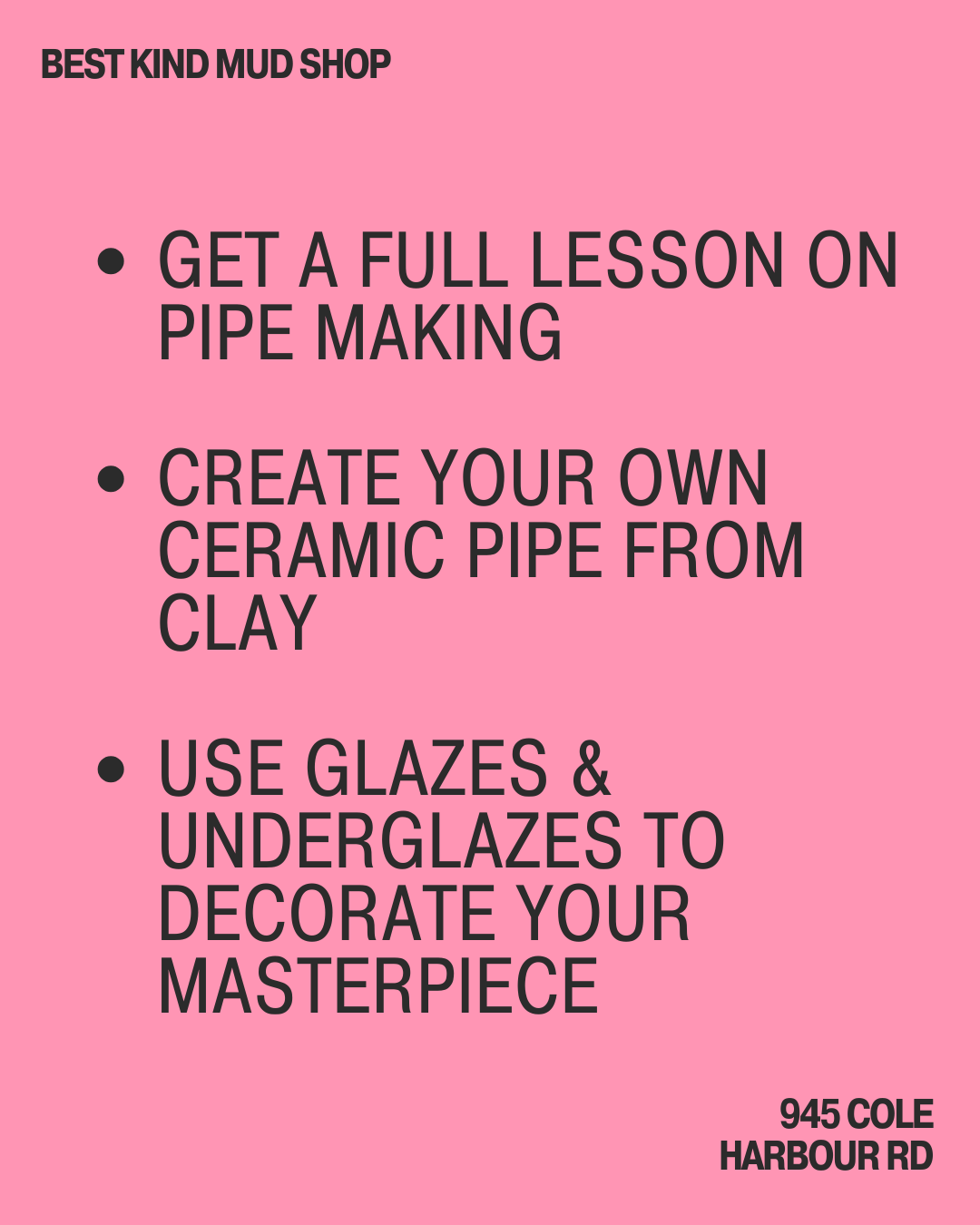 Ceramic Pipe Making Workshop 🍃