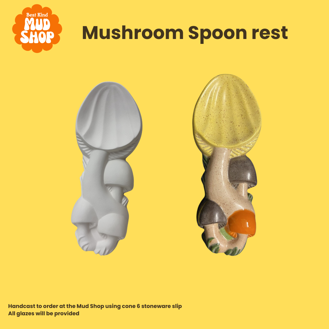 Paint your own vintage mushroom ceramics! May 16th 1-4pm