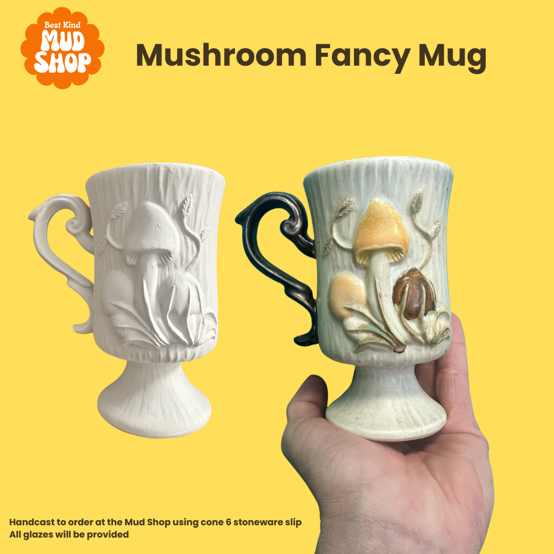Paint your own vintage mushroom ceramics! May 16th 1-4pm