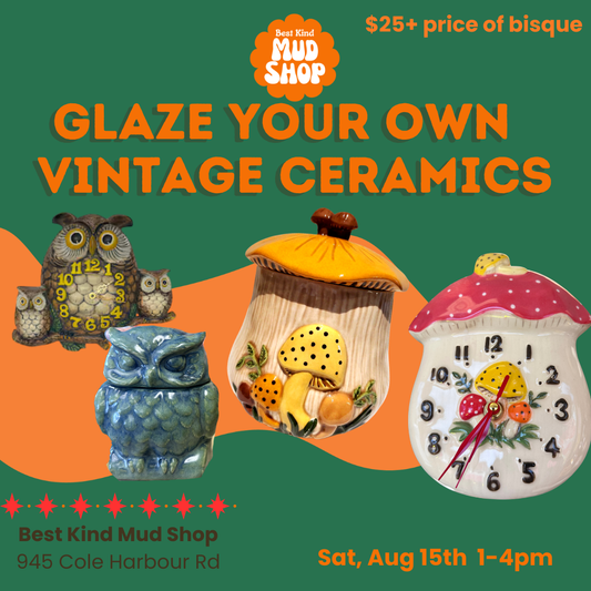 Glaze your own vintage ceramics!