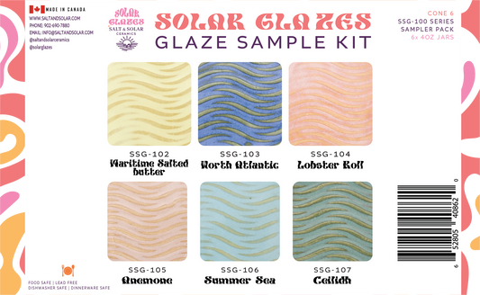 6 x 4 oz. Cone 6 Brushing Glaze Set