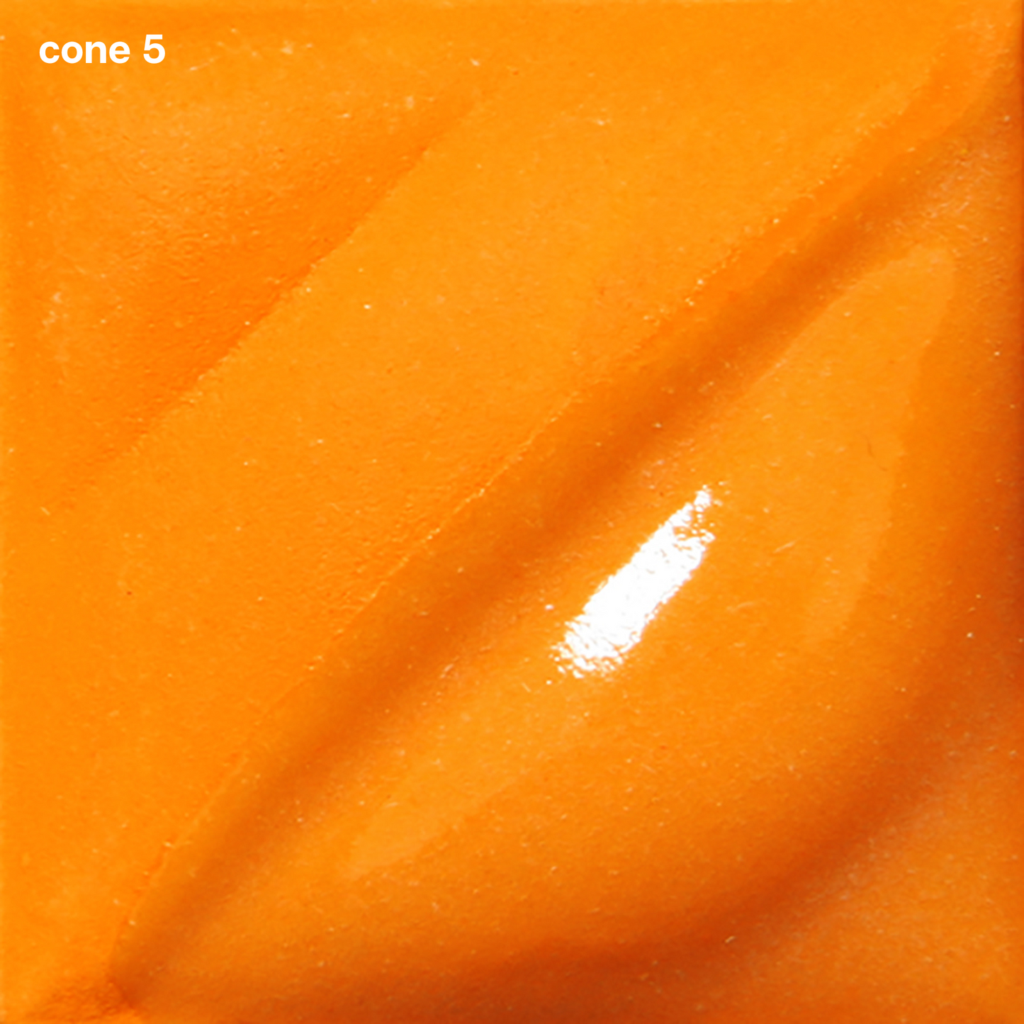 Bright Orange Velvet Underglaze by Amaco V-390