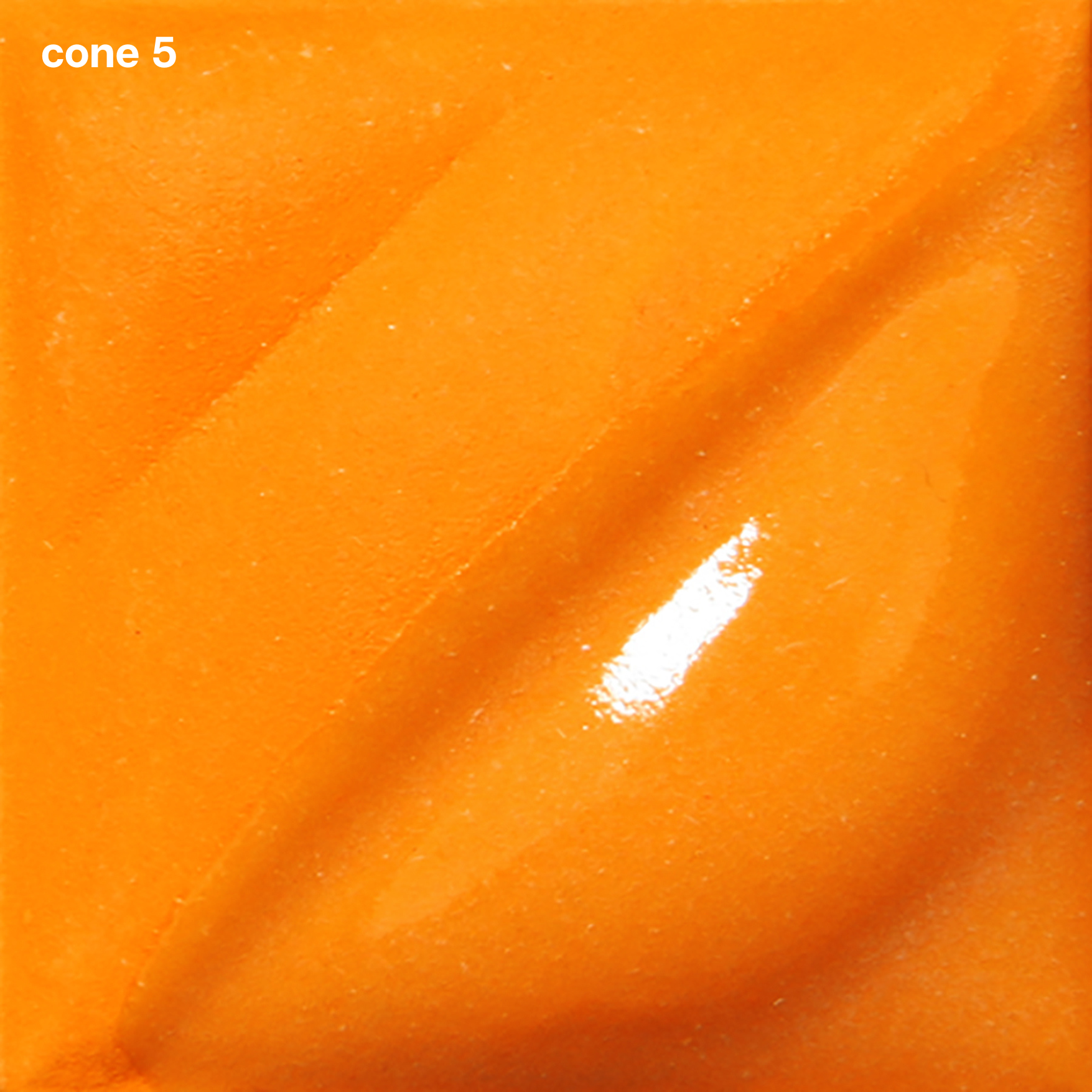 Bright Orange Velvet Underglaze by Amaco V-390