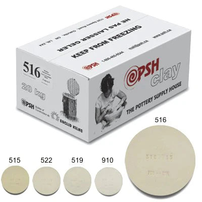 PSH #516 Cone 6 White Clay