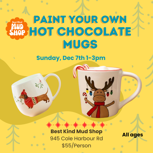 Glaze your own Hot Chocolate Mugs
