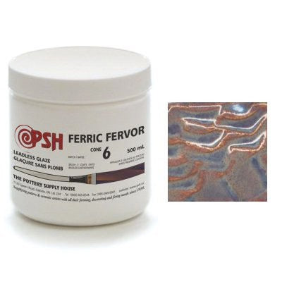 PSH Cone 6 Ferric Fervor Gloss Glaze 500mL