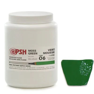 PSH Cone 06 Moss Green Gloss Glaze 1L