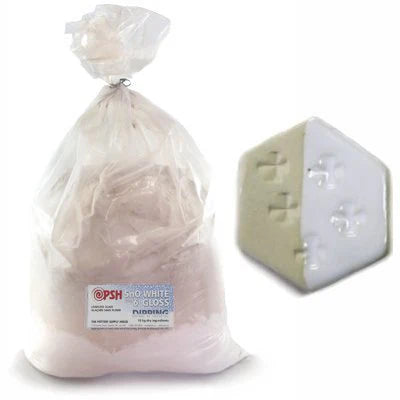 PSH Cone 6 SNO WHITE Gloss Glaze (10kg Dry)