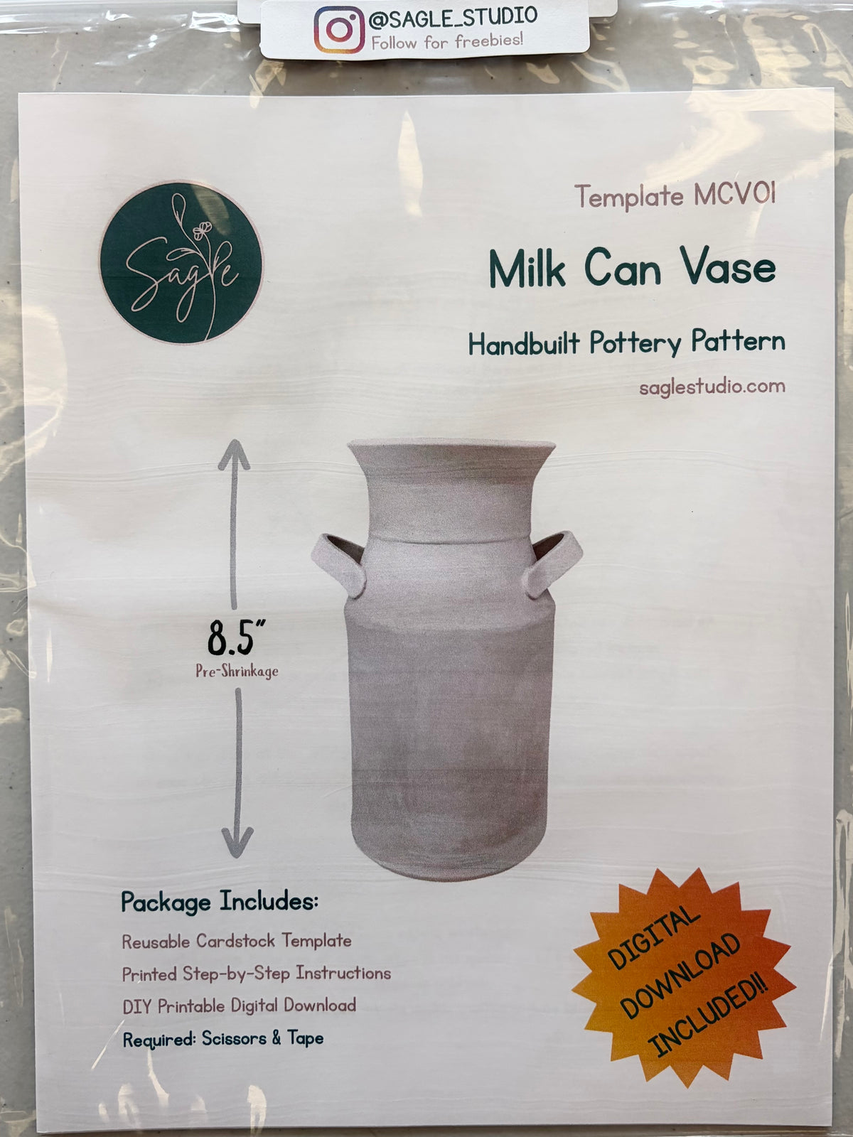 Templates - Milk Can Vase