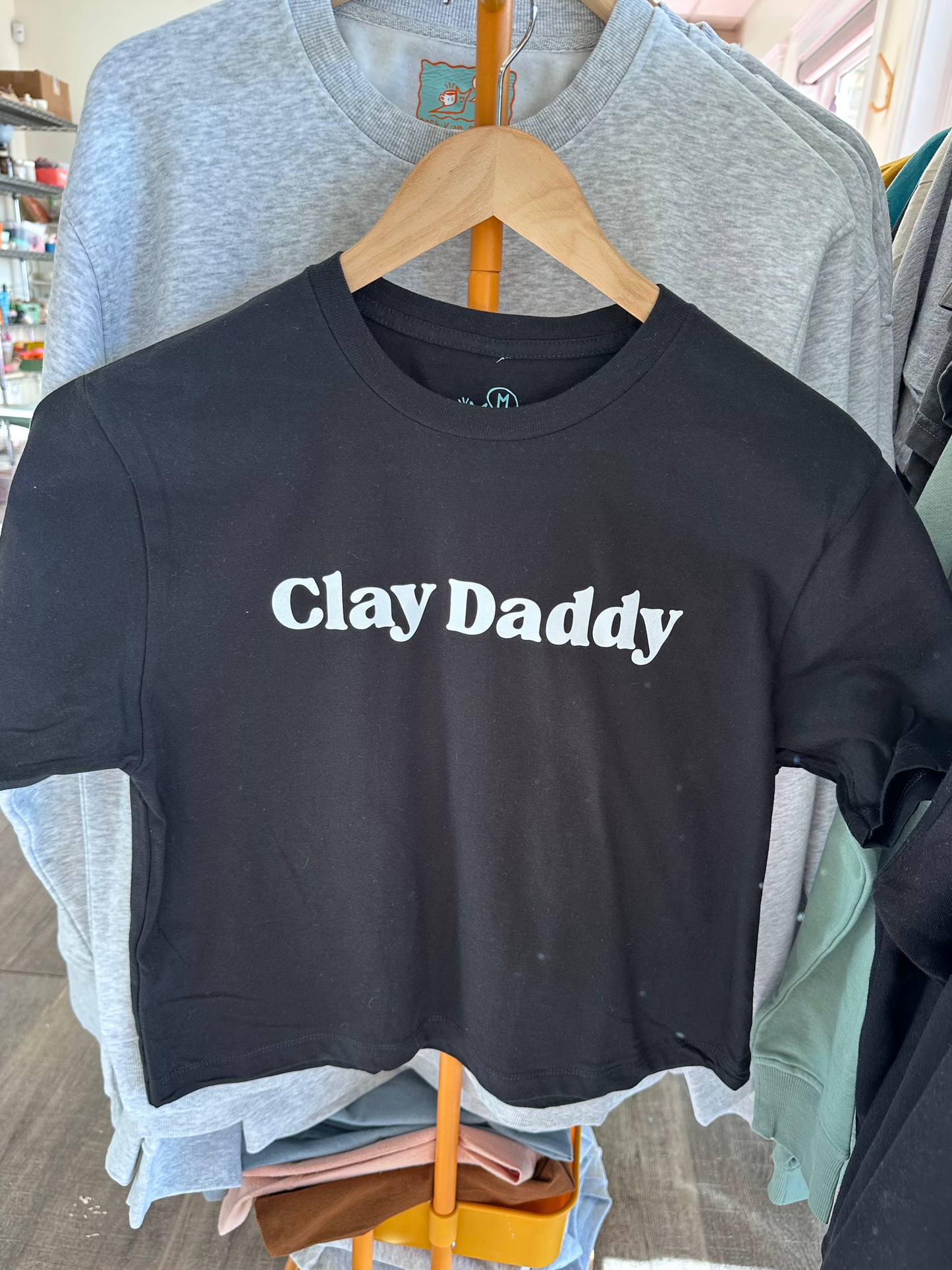 Clay Daddy Crop T-shirt