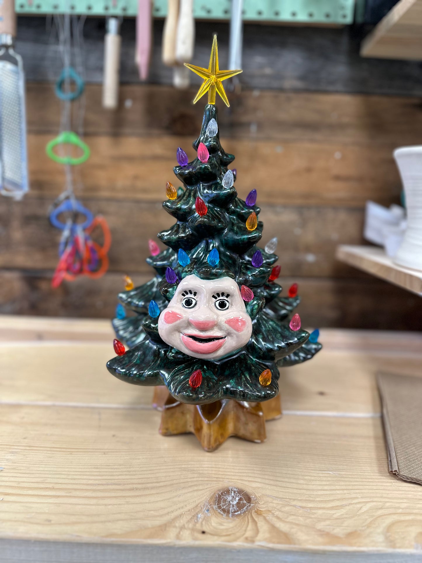 Ceramic Woody the Christmas Tree- Charity Auction!
