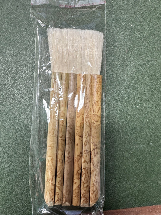 Bamboo Handle Flat Hake Glaze Brush 2.5"