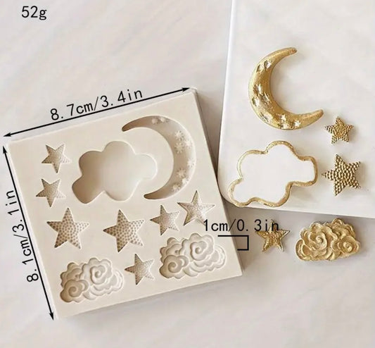 Silicone Sprigs-  Moon night scene mold