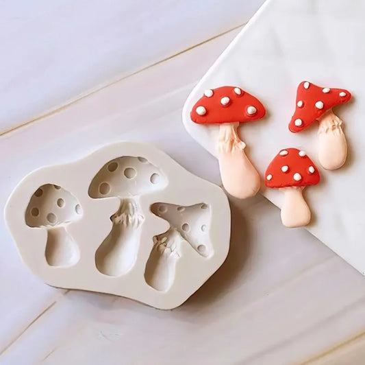 Silicone Sprigs- Mushroom Trio