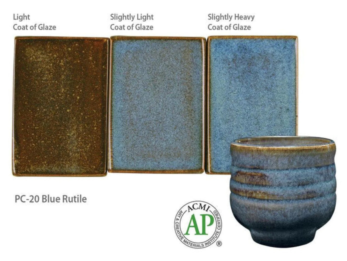 PC-20 Blue Rutile Glaze by Amaco