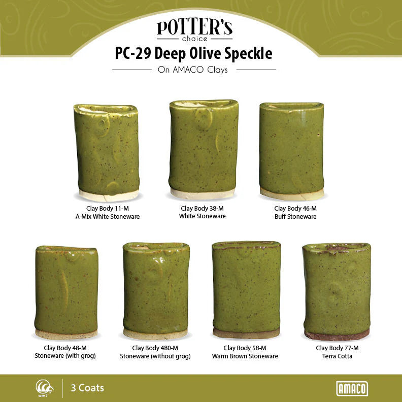 PC-29 Deep Olive Speckle Glaze