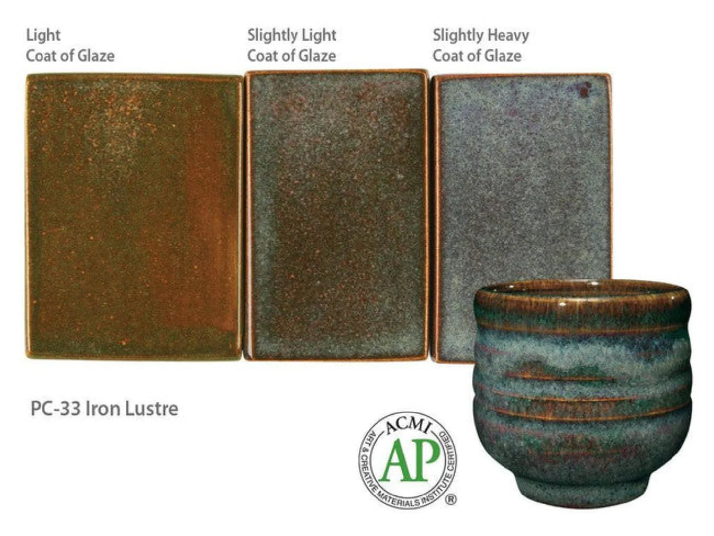 PC-33 Iron Lustre Glaze by Amaco