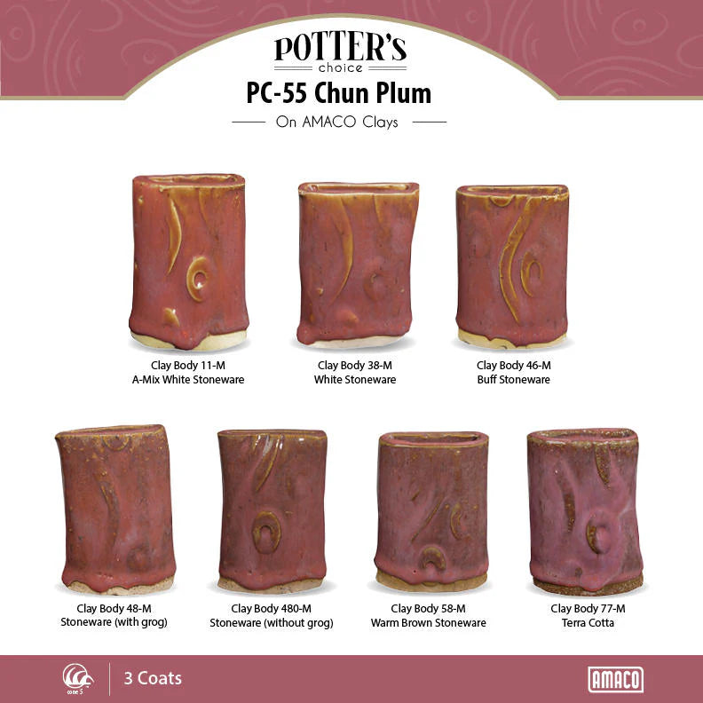 PC-55 Chun Plum Glaze by Amaco