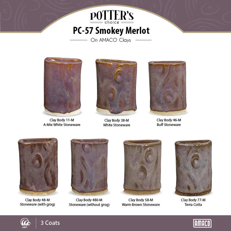 PC-57 Smokey Merlot Glaze by Amaco