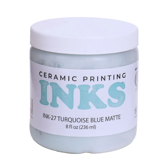 Ceramic Inks Ink-27 Turquoise Blue Matte Ink by Amaco