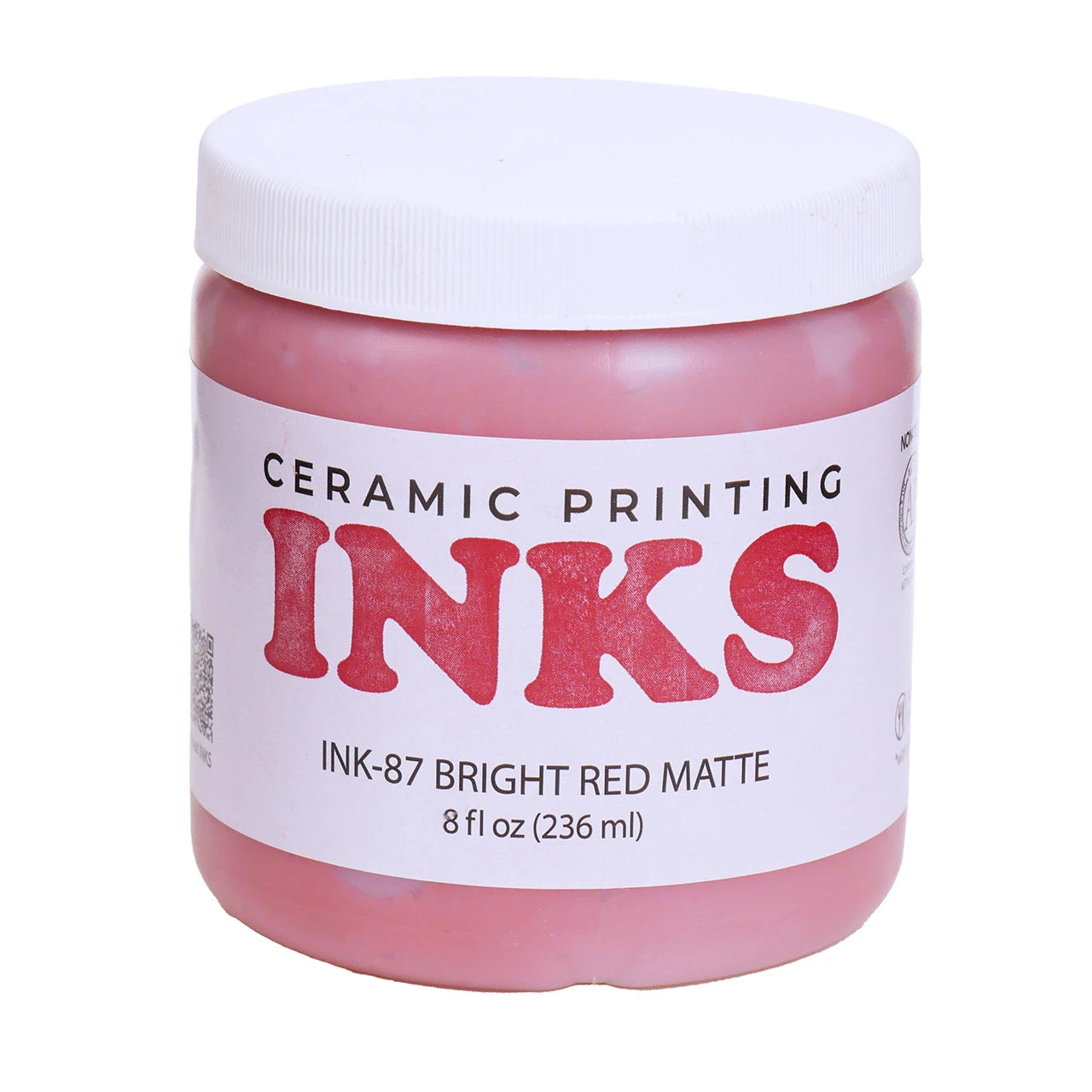 Ink-87 Bright Red Matte Ink by Amaco