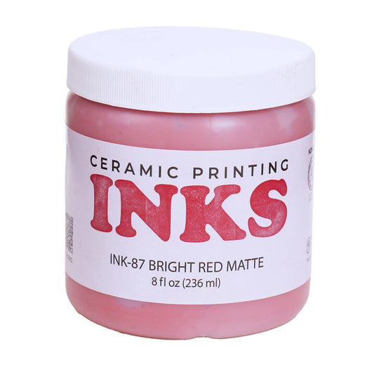 Ceramic Inks Ink-87 Bright Red Matte Ink by Amaco