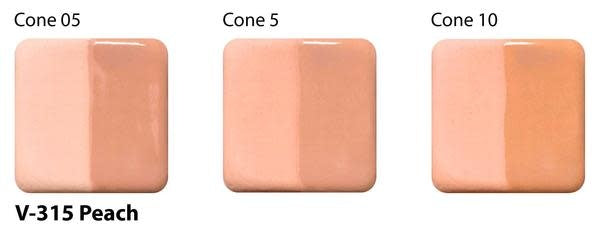 Peach Velvet Underglaze by Amaco V-315