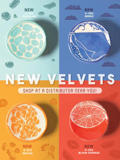 V-392 Blood Orange Velvet Underglaze 2oz