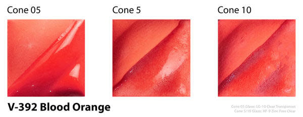 V-392 Blood Orange Velvet Underglaze 2oz