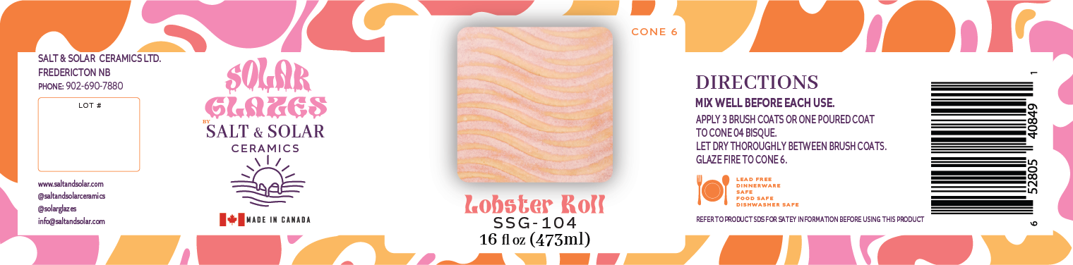 Lobster Roll- Cone 6 Brushing Glaze